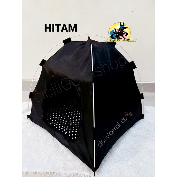 Tenda kitten Kucing anjing gratis Alas Copot Kasur pet tent portable praktis lipat