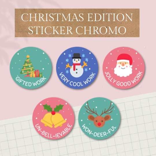 

STICKER CHROMO KEMASAN NATAL CHRISTMAS MURAH CEPAT/ CHRISTMAS / HAMPERS / NATAL / LABEL / STICKER UCAPAN / STICKER BULAT