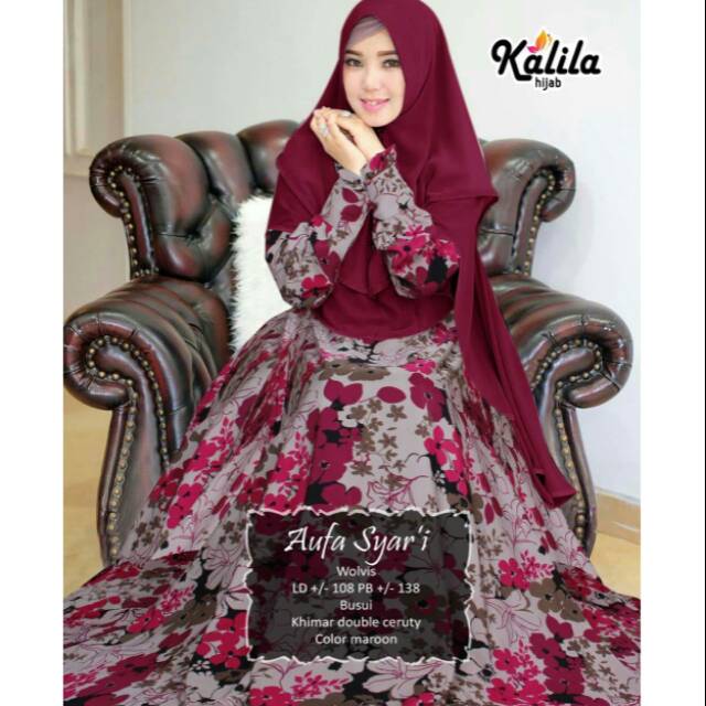 TERMURAH ORIGINAL GAMIS SYAR'I KALILA SET