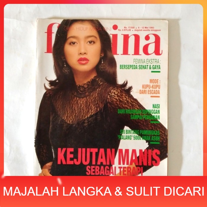 Majalah FEMINA No.17 Mei 1993 Cover DESY RATNASARI Langka
