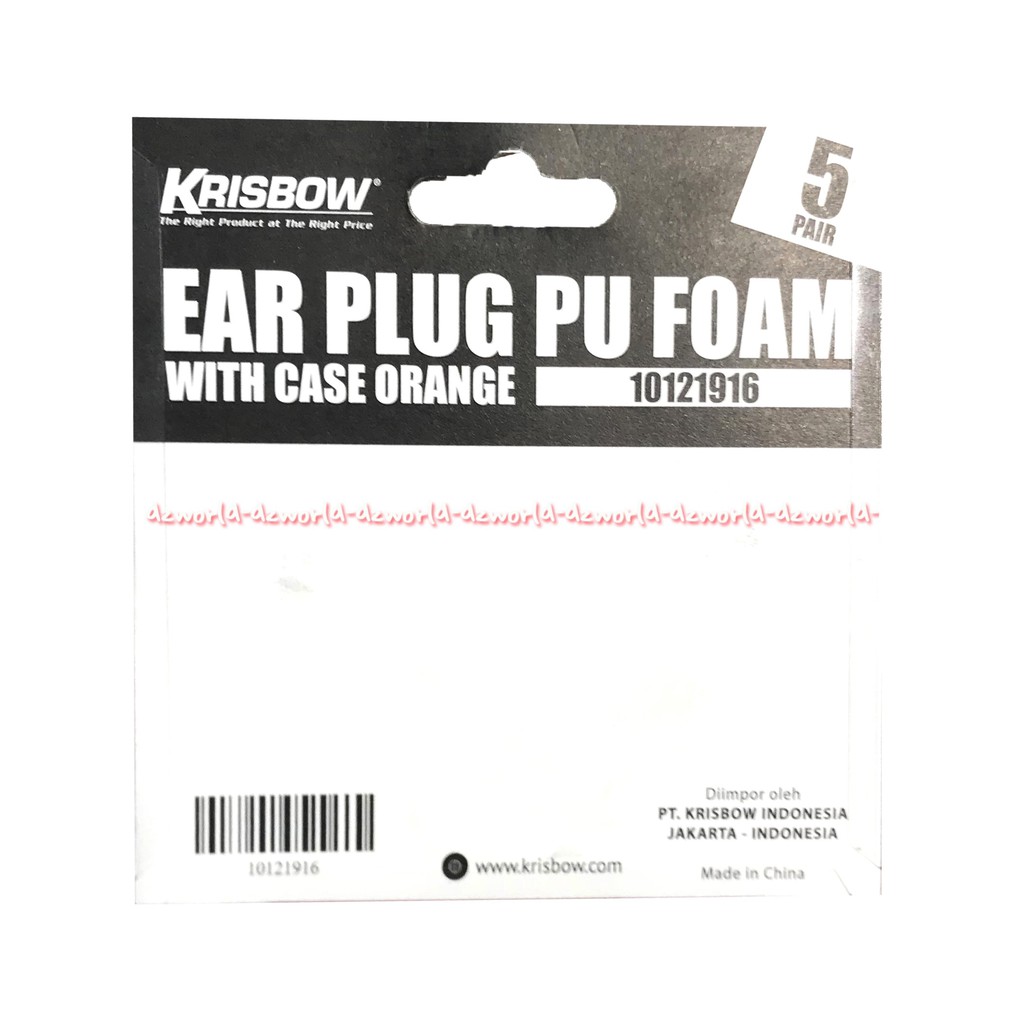 Krisbow Ear Plug Pu Silicone 5pasang Penutup Telinga Pelindung Telinga Saat Kerja Earplug