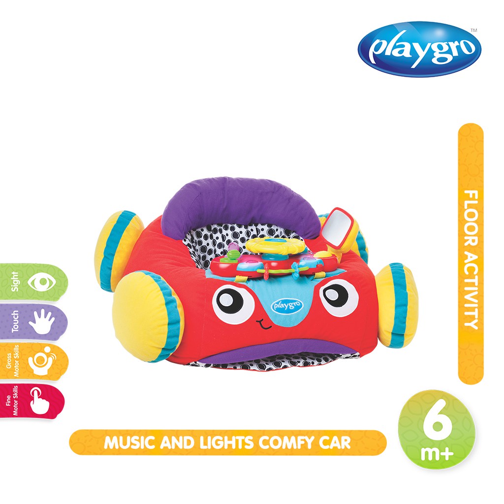 Playgro Baby Music and Lights Comfy Car -Mobil - mobilan Musik Anak Bayi Balita 6m+