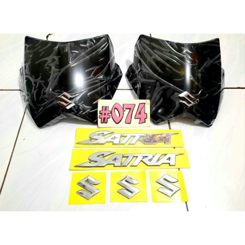 WINSHIELD VISOR SGA SATRIA FU FACELIFT LOGO EMBLEM SATRIA FU TIMBUL EMBLEM S EMBLEM LOGO SATRIA