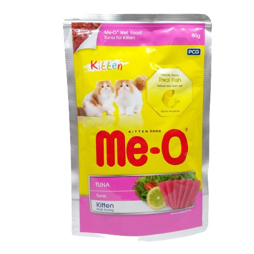 Makanan Kucing Basah ME-O Pouch 80 Gram / Meo Wet Cat Food Murah