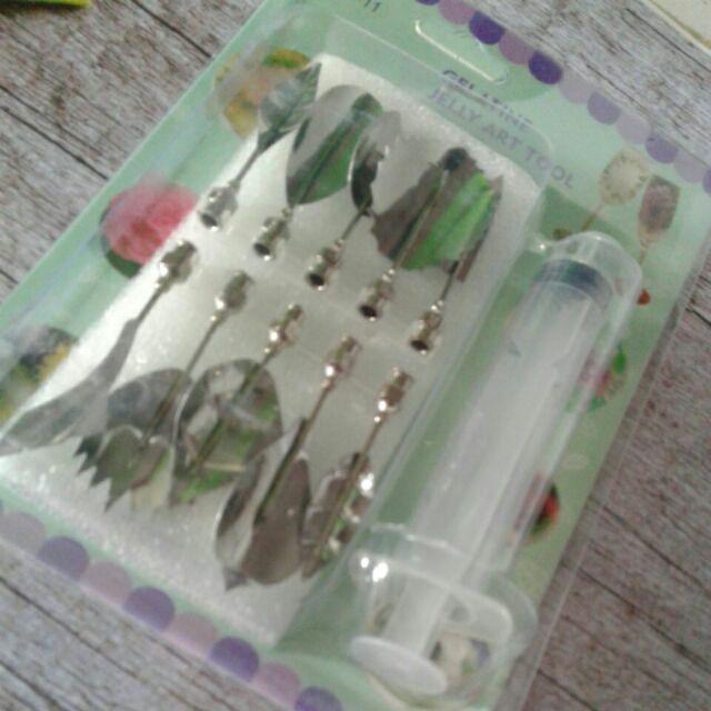 Jelly Art Tools Set / Suntikan Gelatin Penghias Puding 3d