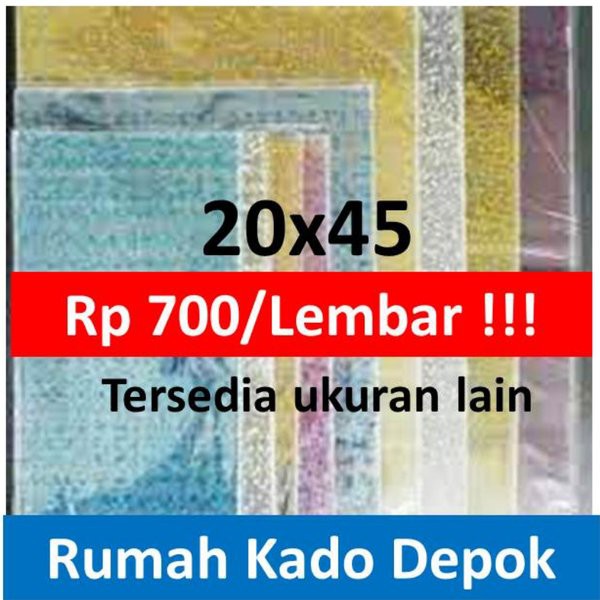 

Promo Jual 1 Pak Isi 12 Lembar Plastik Souvenir 19x42 Murah