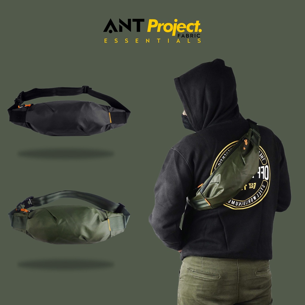 ANT PROJECT - Tas Waistbag Pria Anti Air KREMLIN - Tas Selempang Pria Waterproof Crossbody