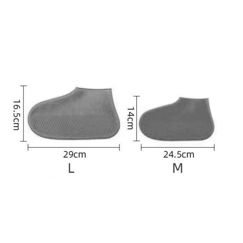 Cover Sepatu Hujan Karet Elastis Pelindung Sepatu Anti Air Anti Slip Shoes Cover Waterproof