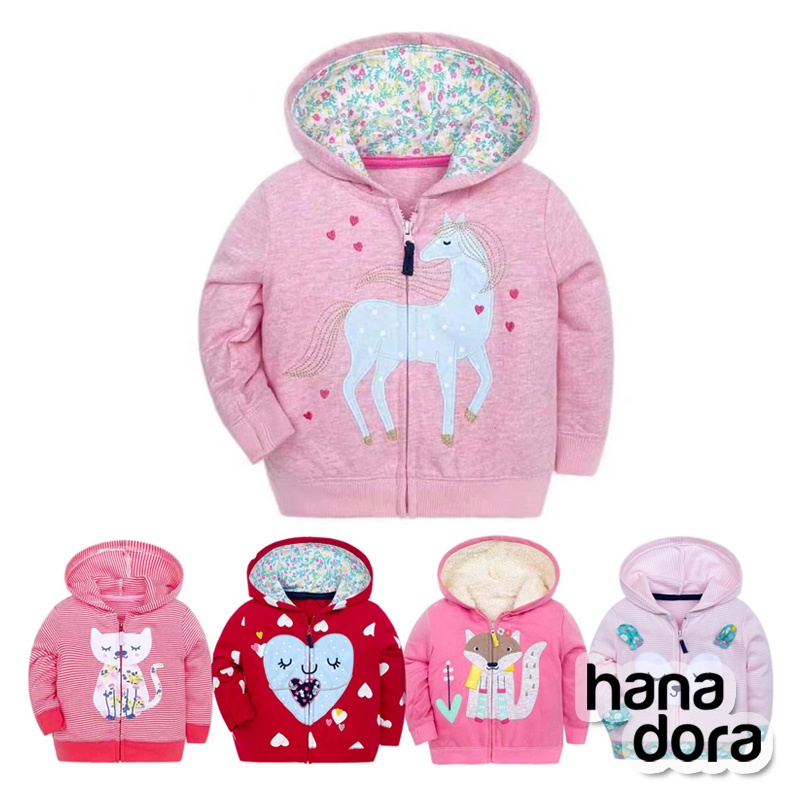 Baby Hooded Jacket Girl - Jaket Bayi