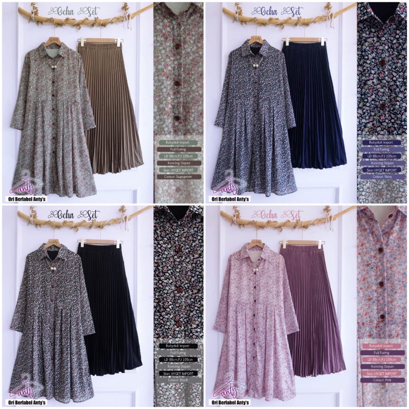 SETELAN ROK WANITA OCHA SET BY ANTY’S