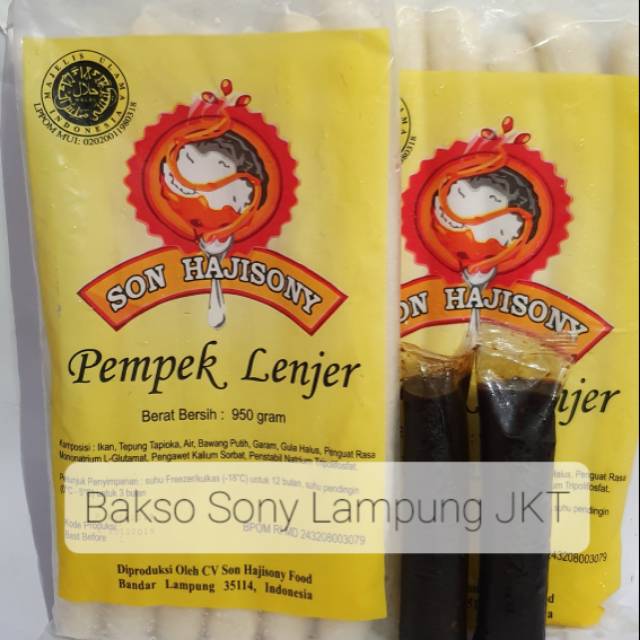 

Pempek Sony Lampung (isi +/- 6 pcs) - Lenjer/Panjang
