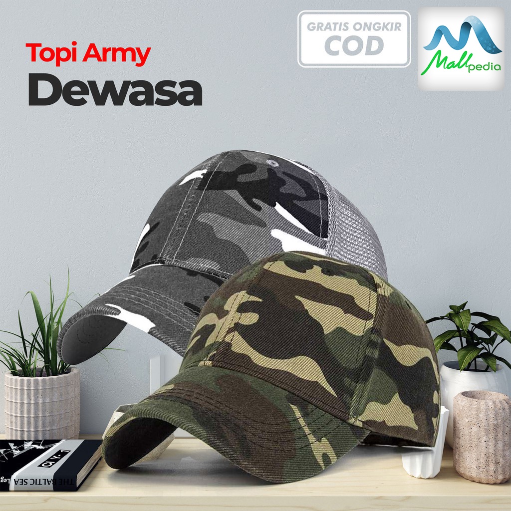 Vipro Topi Army Topi Dewasa Baseball Casual Topi Trucker Fashion Daily Topi Tactical Sport Cowok dan Cewek MPRO1