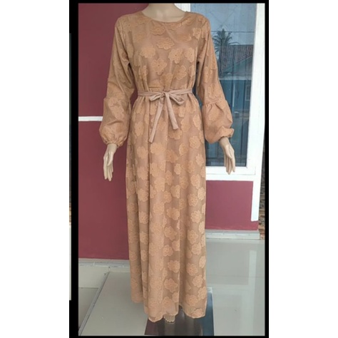 gamis brukat bunga siap kirim!!!