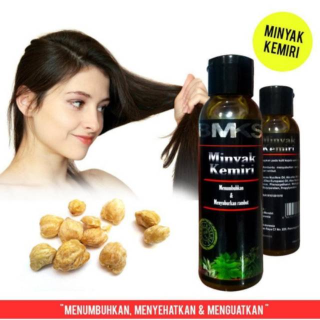 BMKS MINYAK KEMIRI MINYAK KEMIRI PELEBAT RAMBUT MINYAK PENYUBUR RAMBUT MINYAK KEMIRI ORIGINAL BPOM