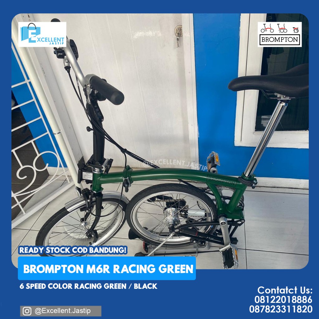 Sepeda Brompton M6R Racing Green