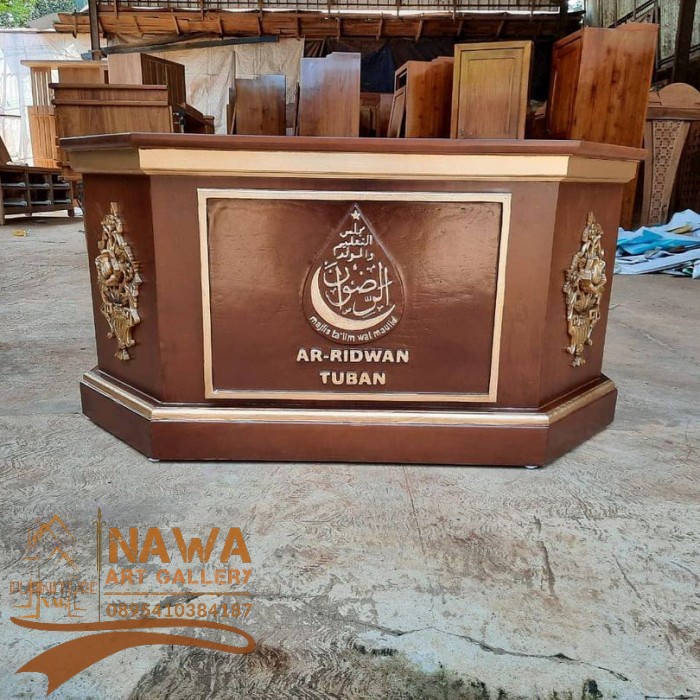 Meja majlis kayu jati meja ngaji terbaru