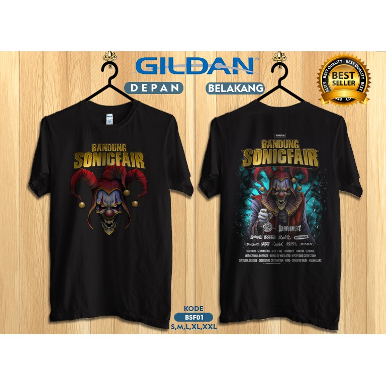 Kaos bandung sonic fair original gildan