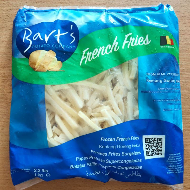 

Kentang French fries Barts shostring 1kg