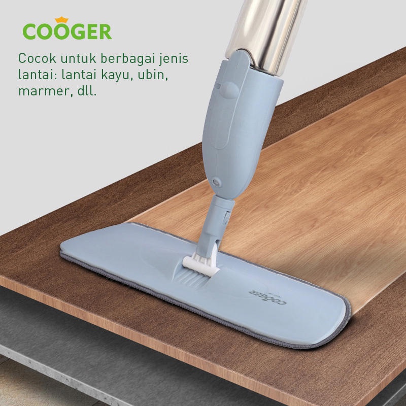 【Proses Cepat】COOGER Spray Mop Automatic With Water Tank Alat Pel Lantai Semprot Isi Air Otomatis Dan Praktis Dengan Tangki Air