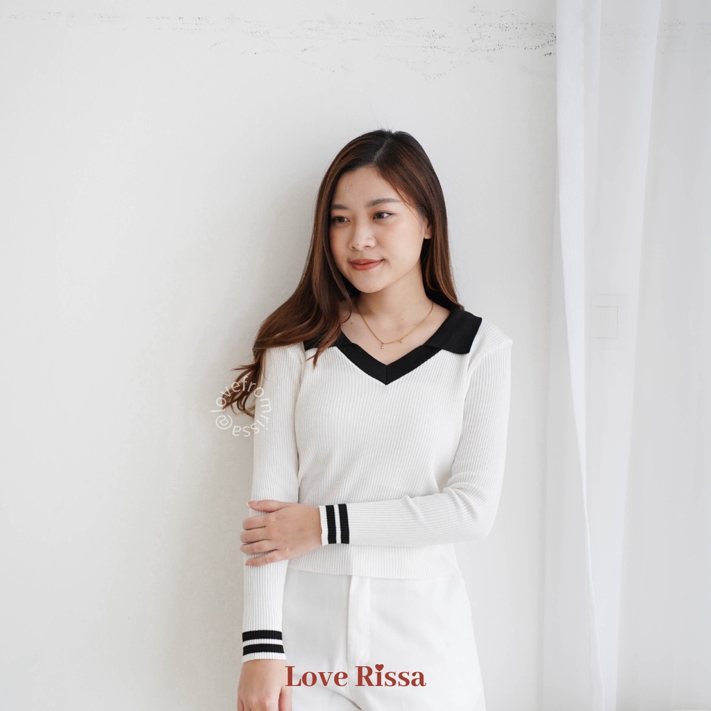 Baju Belle Baju Korea Lengan Panjang Wanita Love Rissa