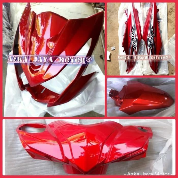 Body Halus Honda Beat Fi Esp 2015 warna full merah + Striping full merah