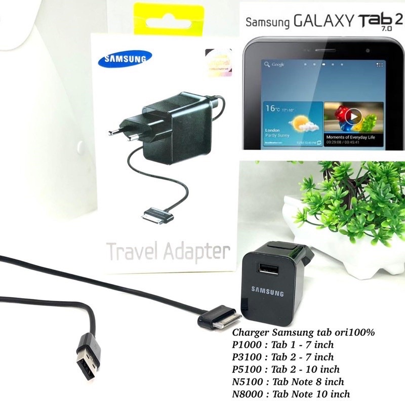 PROMO CHARGER SAMSUNG TAB P1000 TAB P3100 P5100 ORIGINAL 100%