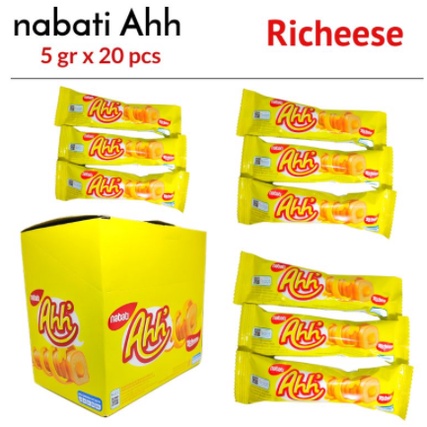 

Nabati Richeese Sip Ahh' Satu Box 5.5 gr x 20 pcs