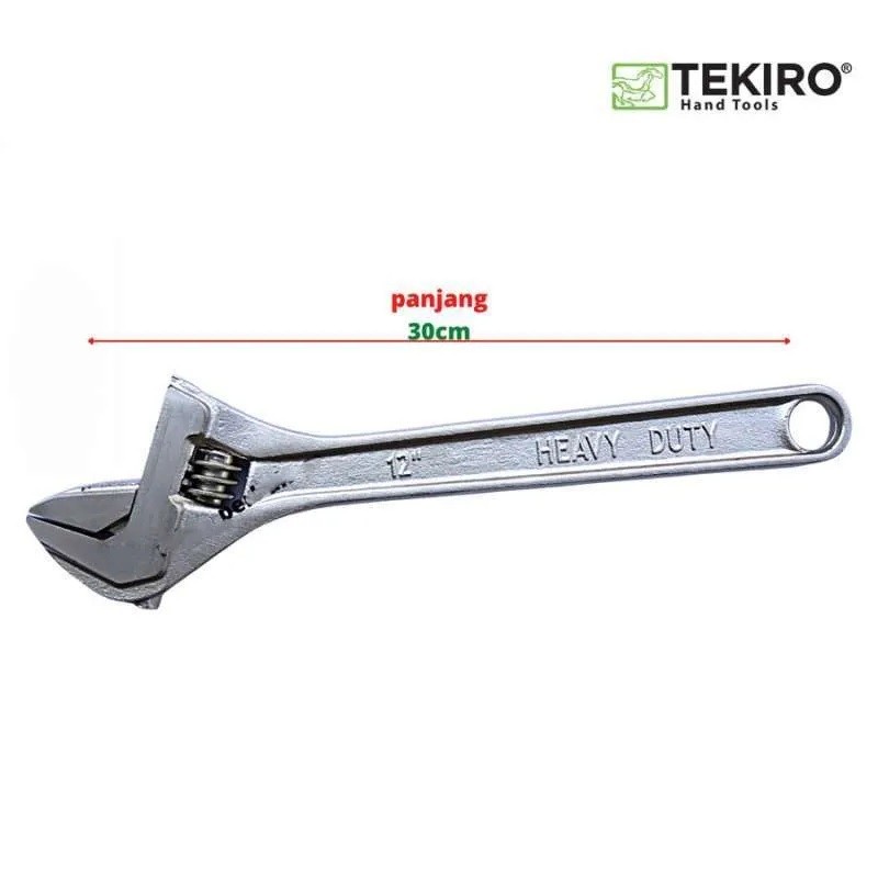 TEKIRO Kunci Inggris10 Inchi Tipe EU Adjustable Wrench Bago WR-AD1961