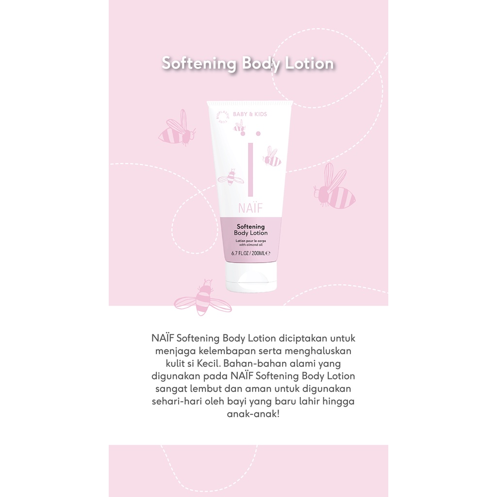 NAIF BABY SOFTENING BODY LOTION 200ML / P004