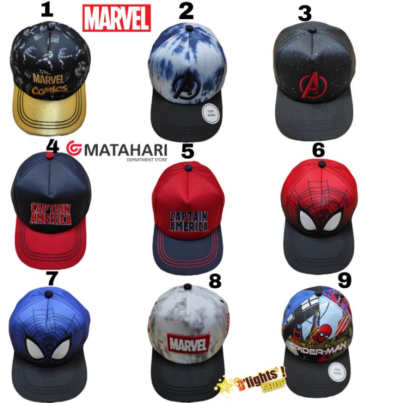 topi anak superhero marvel nevada original