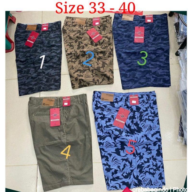 SIZE 33 - 40 CELANA PENDEK Pria COWOK JUMBO MOTIF / BIG SIZE PRIA .