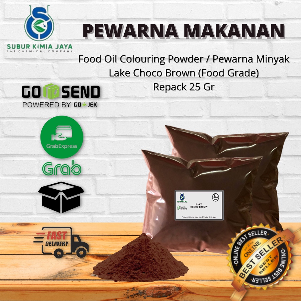 

Pewarna Bubuk Minyak / Oil Chocolate Brown Coklat 25 gr