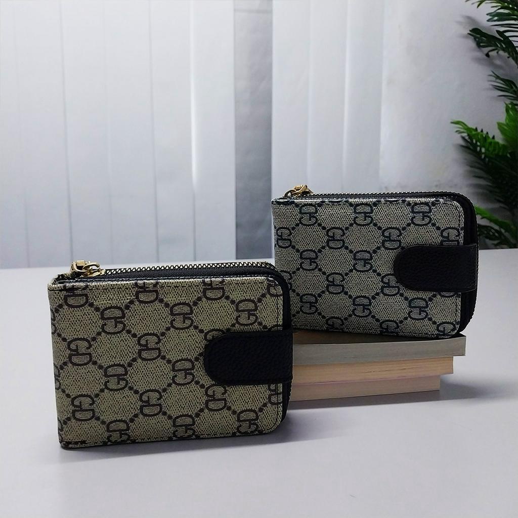 CYS Dompet Mini Wanita Fashion Kekinian Dompet Lipat Motif Elegant Import Berkualitas Dompet Slot Kartu D60