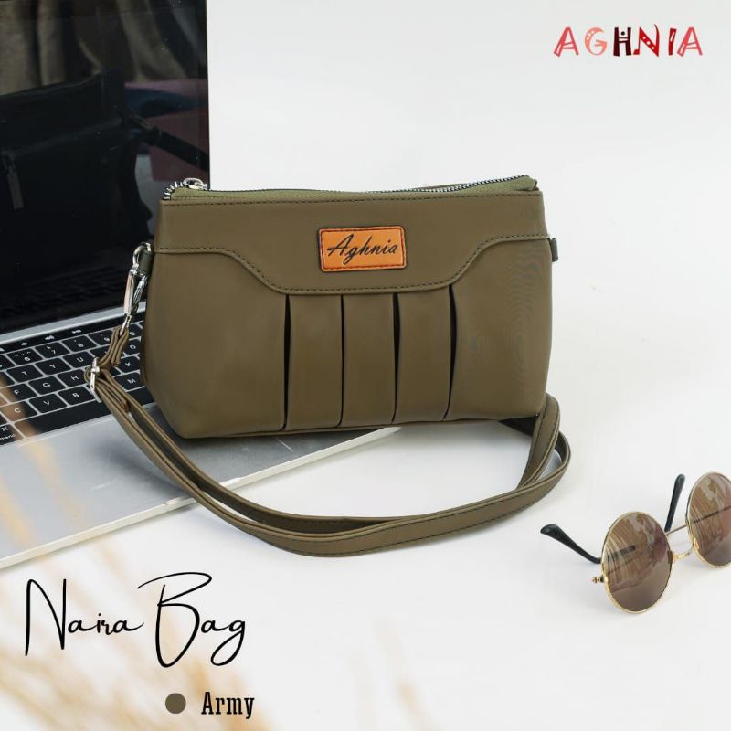 NAIRA BAG BY AGHNIA BAHAN CHOCOLY ANTI AIR WATERPROOF TALI PANJANG ORIGINAL