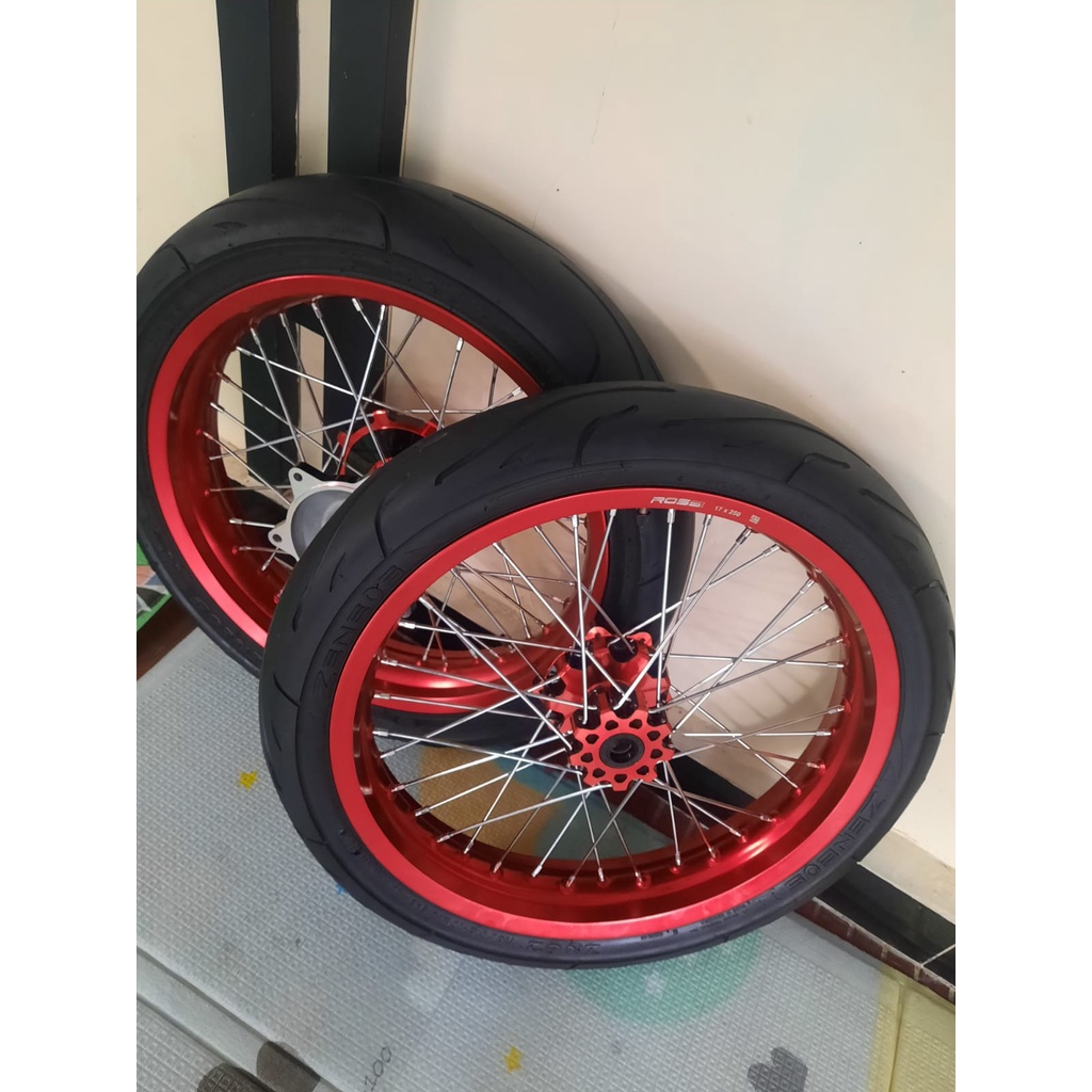 Supermoto CRF 250/300 Velg Rossi Ban Paket Hemat Ring 17