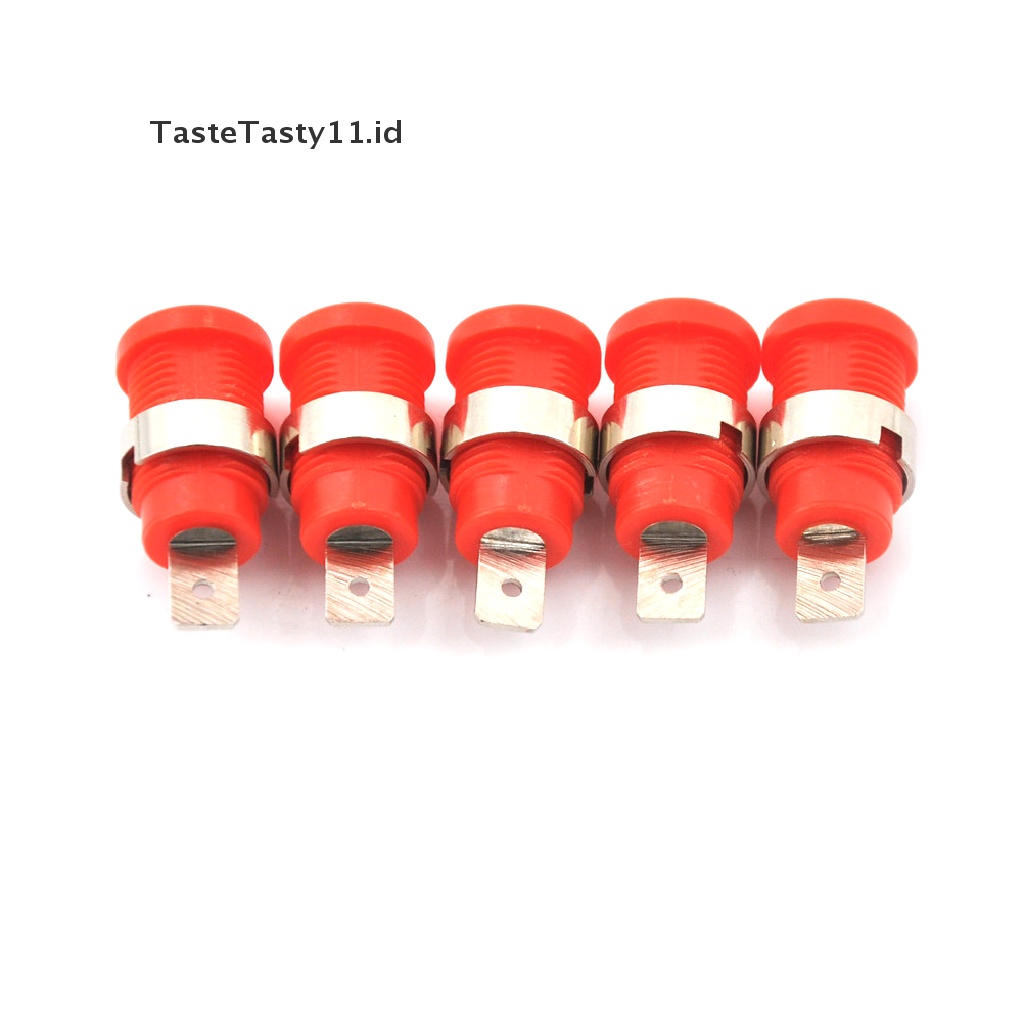 10 Pcs Jack Banana Female Socket Panel Binding Post Ukuran 4mm