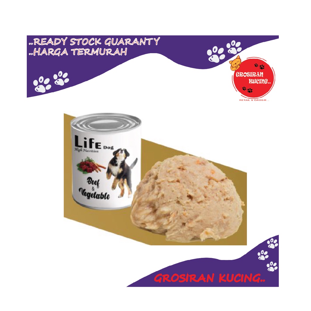 Makanan Anjing Kaleng Wet Life Dog Can 375Gram