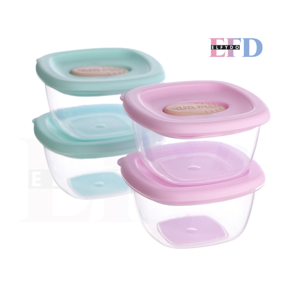 ELFYDO HL0432 Baby Food Container Penutup Lock Perpcs Kotak Plastik Kotak Makanan Wadah MPASI