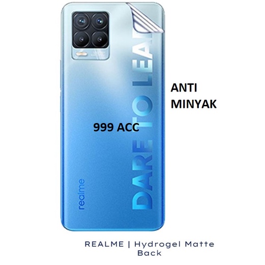 REALME C53 C55 8 8 5G 8 PRO 8i 8 nfc 7 7i C17 7 PRO ANTI GORES HYDROGEL BACK MATTE ANTI MINYAK BELAKANG JELL FULL COVER PRESISI PELINDUNG BELAKANG GARSKIN SKIN ANTI JAMUR i