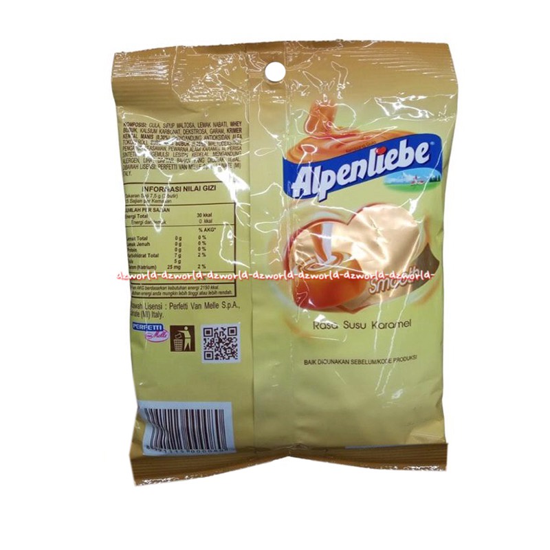 Alpenliebe Smooth &amp; Creamy 125gr Candy Permen Susu Caramel Alpenlibel Alpen Liebe Alpen libel Karamel