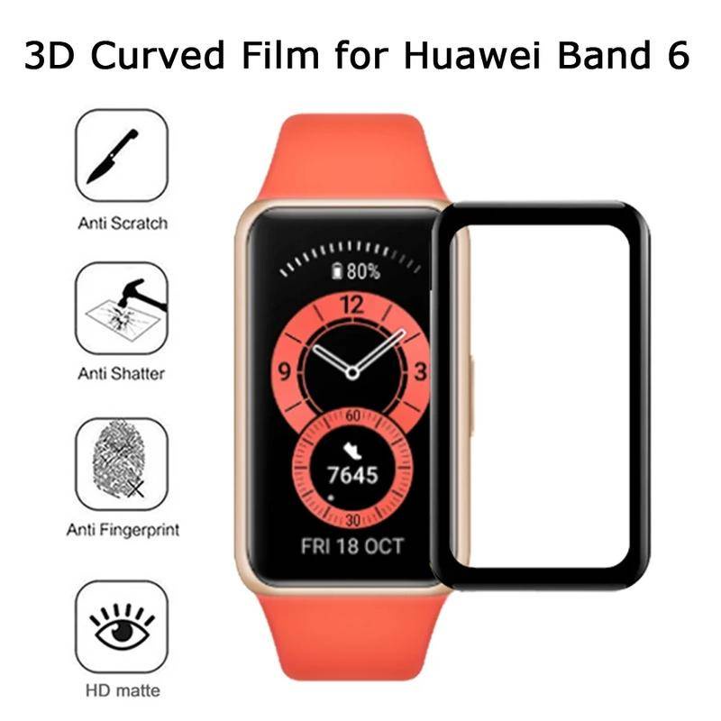 Pelindung Layar Smartwatch Huawei band 7 6 Pro Bahan Tpu 3D