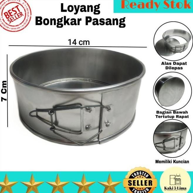 ] Sale Loyang Cetakan Kue Bongkar Pasang Bulat 14 Cm