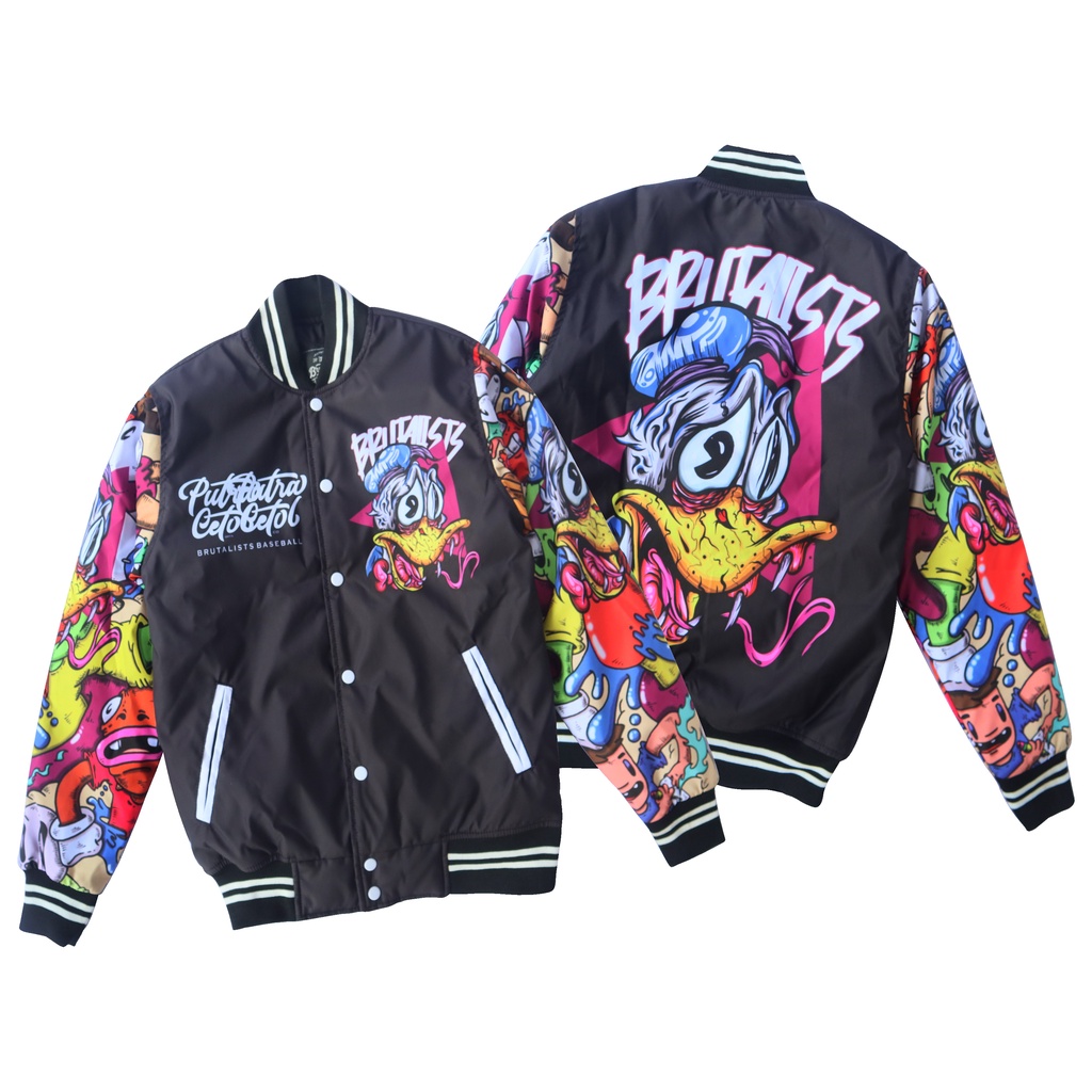 JAKET VARSITY FULLPRINT BASEBALL/BISBOL JAKET PRIA PARSITI JAKET DISTRO BANDUNG VARSITY BRUTALIST