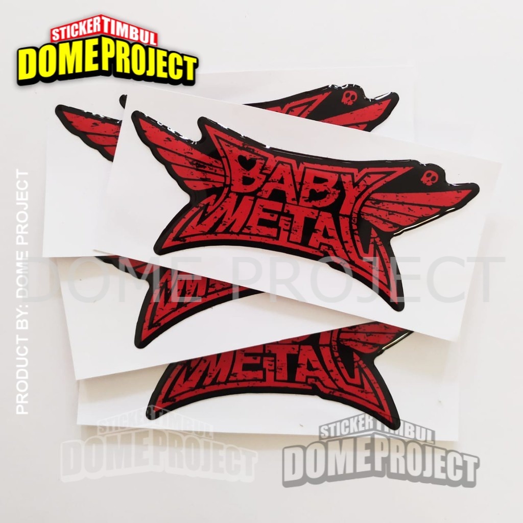 STIKER MOTOR TIMBUL EMBLEM BABY METAL Stiker Helm Timbul Aksesoris handphone