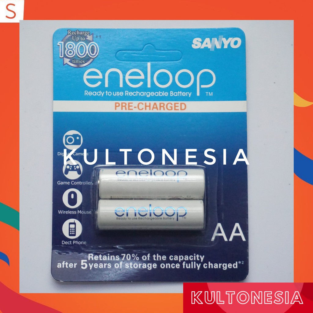 Baterai Charger SANYO ENELOOP AA 2000Mah - Baterai Cas AA SANYO ENELOOP