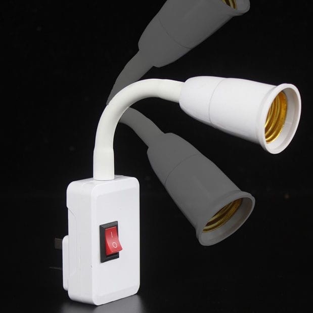 Fitting Lampu Portable Taffled Holder Ekstensi Soket Lampu Bohlam