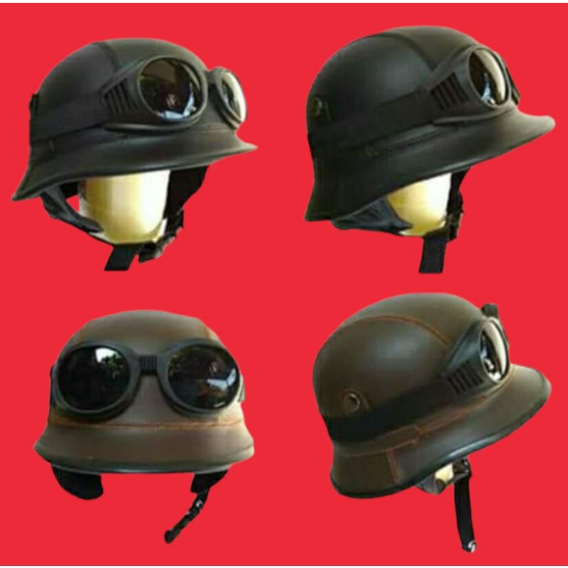 HELM RETRO MILENIAL NAZI CRAZY COKLAT/HELM NAZI HITAM/HELM/HELM RETRO/HELM KLASIK/HELM/HELM KLASIK/H