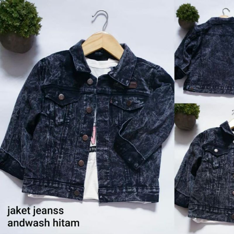 JAKET JEANS ANAK UNISEX 12-15th