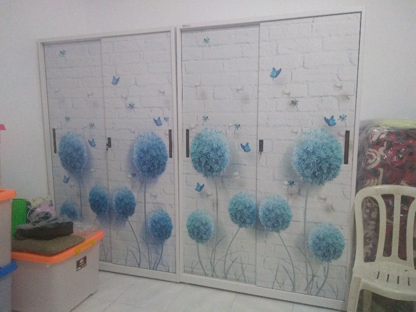 Sapporo Lemari Pakaian Pintu Sliding Sap Lp 503-054 / Lemari Pakaian Besi 2 Pintu / Sliding Series