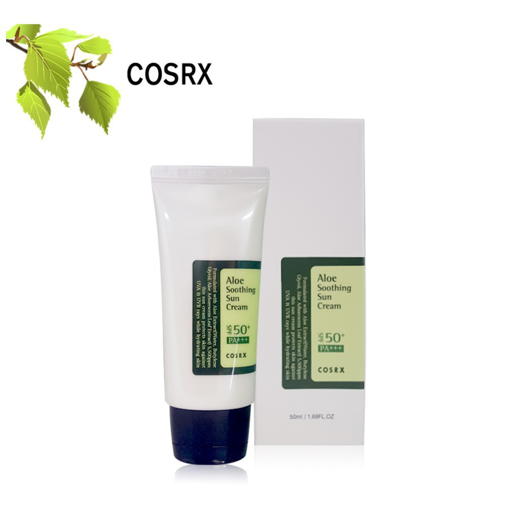 Sunscreen COSRX Aloe Soothing Sun Cream SPF 50+ PA 50 ml BPOM - Sunblok Sunblock Wajah - Crosx Corsx
